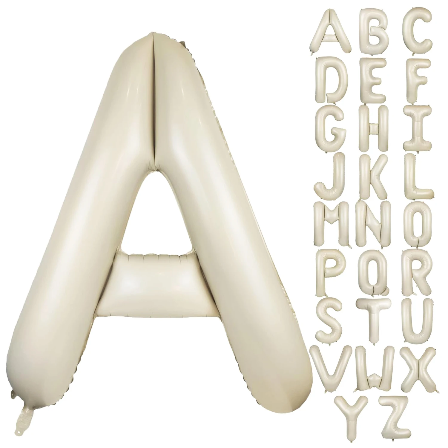 40 Zoll Riesige Cremeweiße Buchstaben A-Z Ballons, Geburtstagsparty-Zubehör Jubiläums-Event Feier-Dekorationen Alphabet