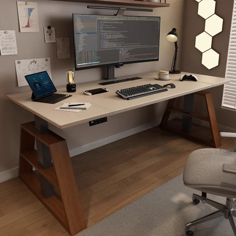 Set scaffali da scrivania estetici ergonomici classici moderni scrivania da ufficio design ad angolo semplice Mesa Escritorio Estudio Furnitures - immagine 2