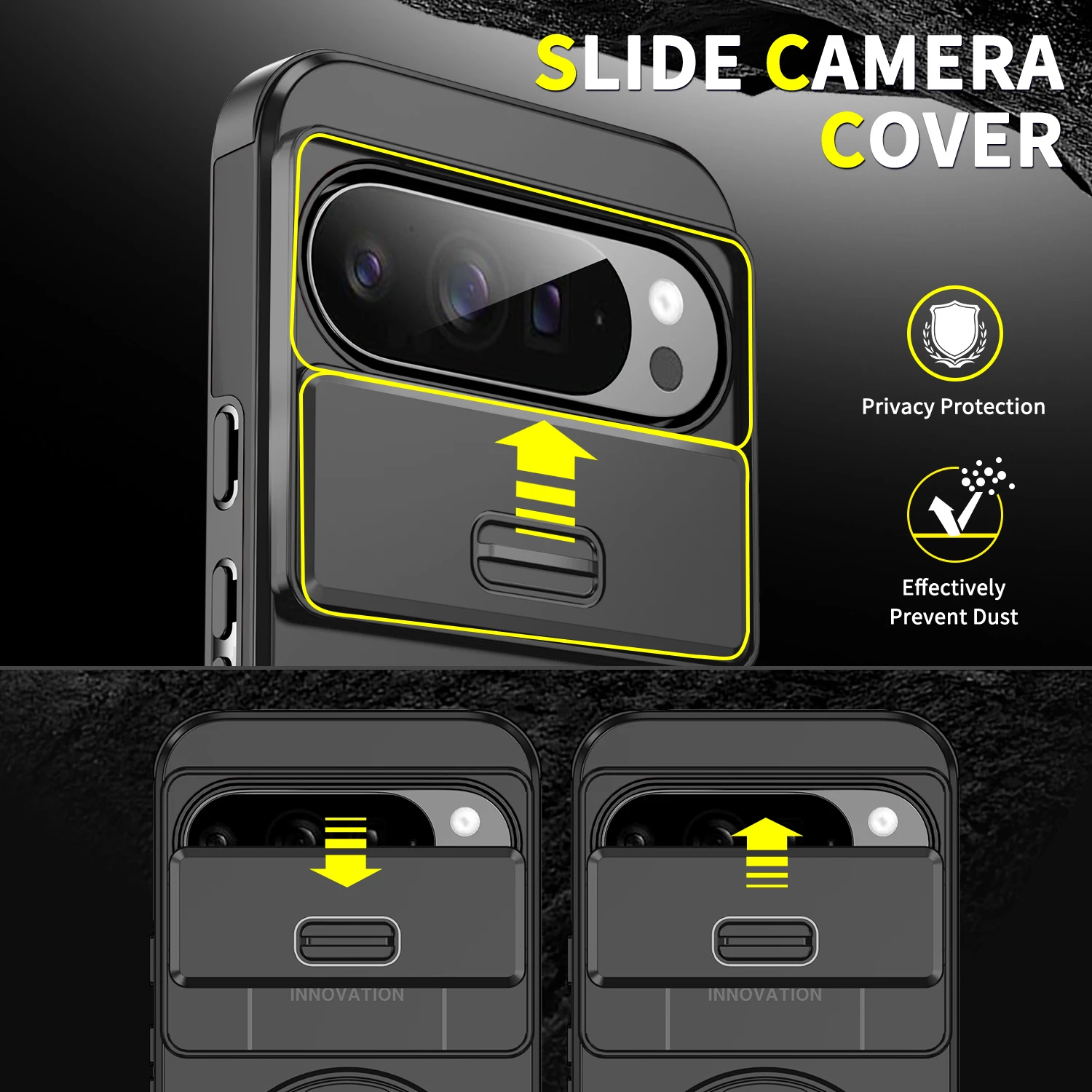 Magnetic Bracket Sliding Window Anti-Fall Phone Case
