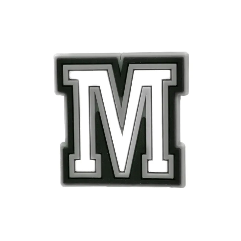 Wholesale PVC Shoe Accessories - White Letter Name Badges for Clogs, Pins, and Decorations