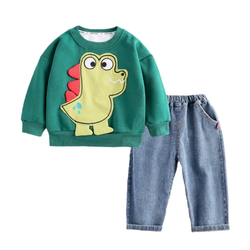 

New Spring Autumn Kids Outfits Baby Girl Clothes Children Boys Casual T-Shirt Pants 2Pcs/Sets Toddler Costume Infant Tracksuits