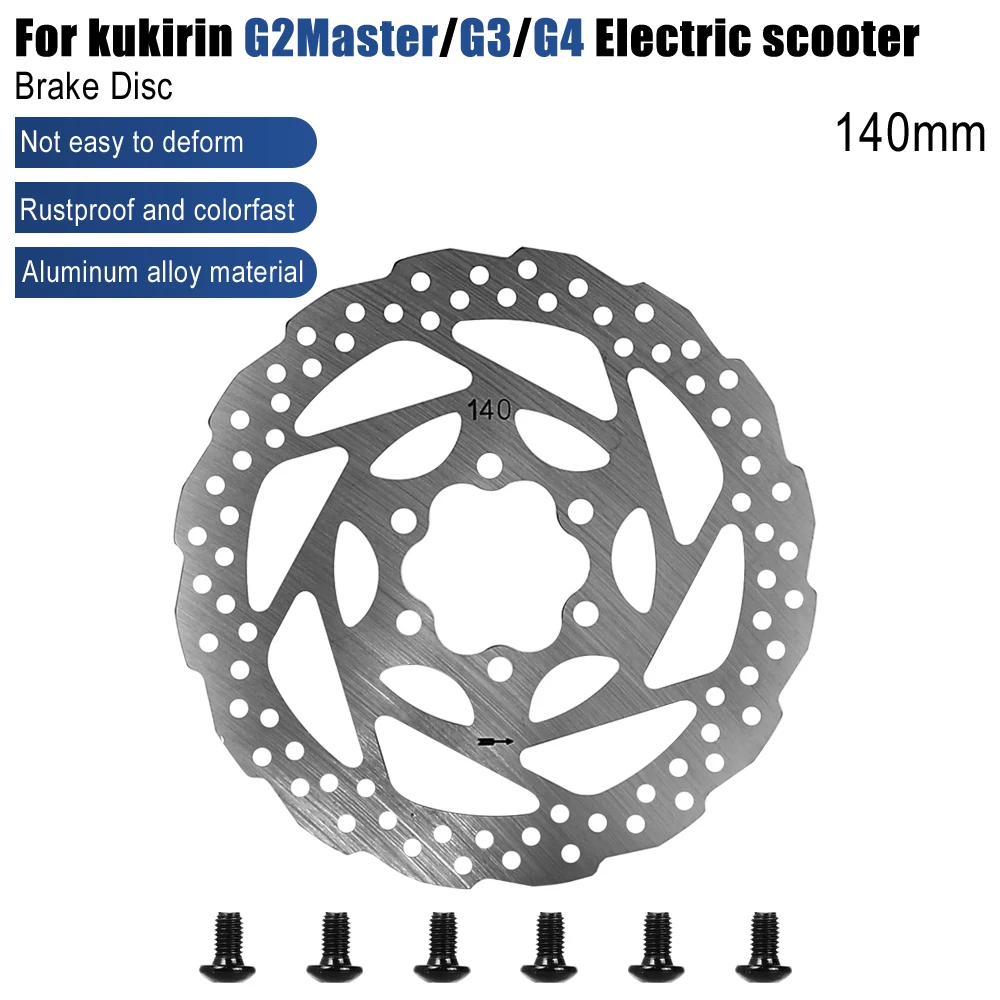 140MM Bremsscheibe für KUGOO KIRIN KuKirin G2 Master/G3/G4 Elektroroller Edelstahl-Bremsscheibe Ersatzteile – Detail 1