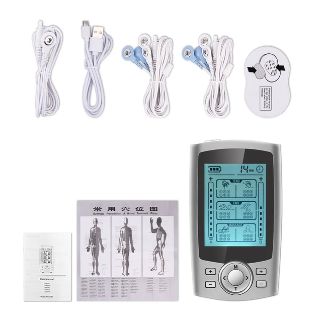 TENS Machine Muscle Stimulator Ems Massage for Pain Relief 16 Modes Electric  Digital Therapy Machine Health Care - AliExpress