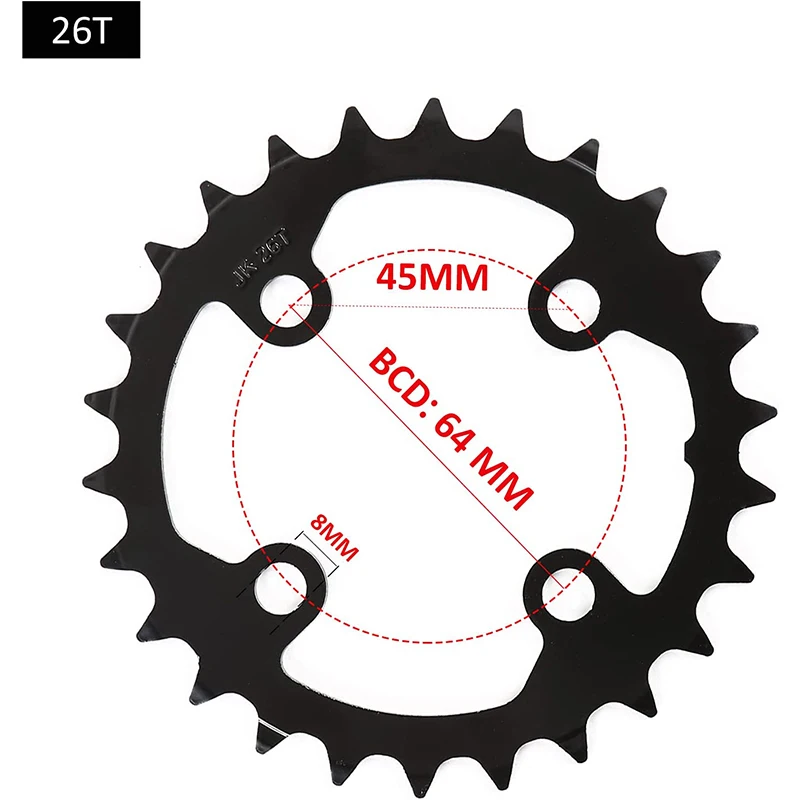 MTB Bicycle Chainring 24T/32T/42T 26T/38T 10S Bike Chainring 22T/32T/44T 9S 104B