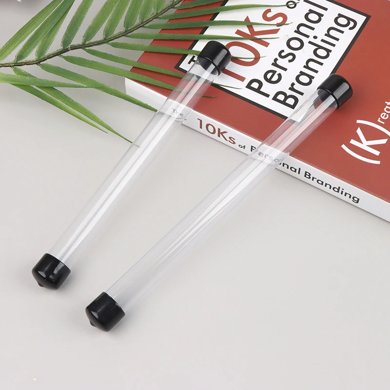 pen holder pen and brush holder pencil case 1PC PVC Clear Storage Tube Rotating Pen Holders Plastic Pen Case Gift Packaging Box Lightweight Cylindrical Tube Container