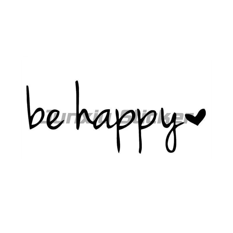 

Be Happy Sticker Decal Notebook Car Laptop Car Decoration Waterproof Vinyl Decal