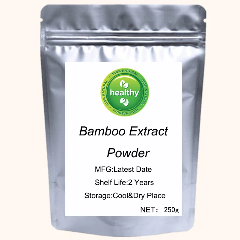 Bamboo Extract Powder For Hair Growth Organic Silica for Skin Hair & Nails Health Bamboo Extract Solaray 70%