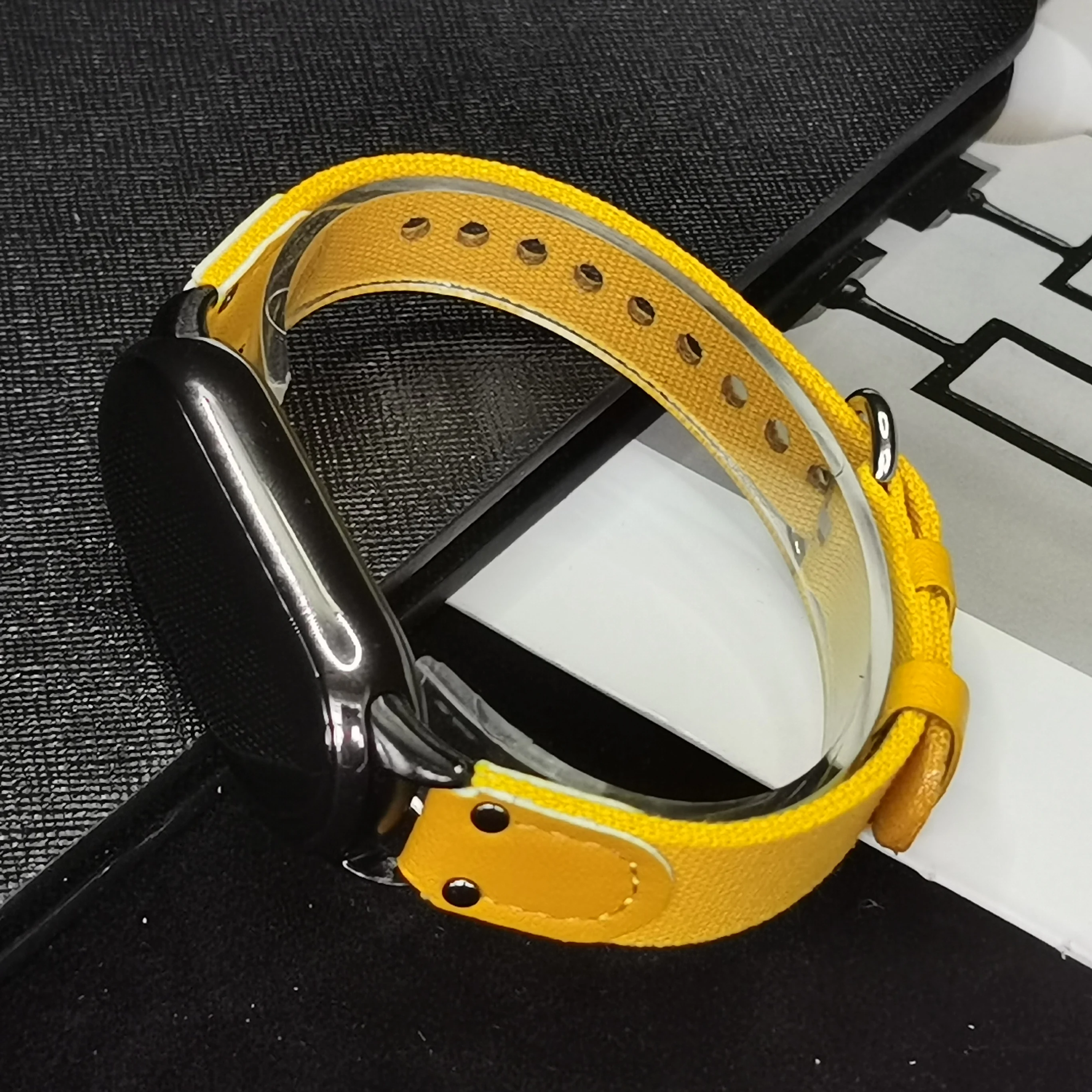 

Leather Strap for Xiaomi Mi Band 8 NFC Sport Belt Replacement Bracelet for Miband 8 Nylon Smart Bracelet Watchbands Accessories