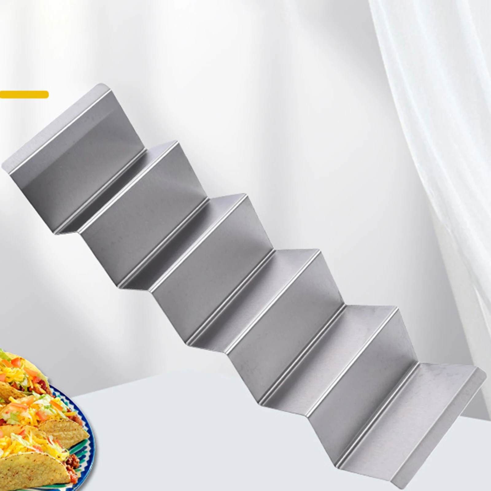Taco Holder Stainless Steel Taco Rack for Bakery Cooking