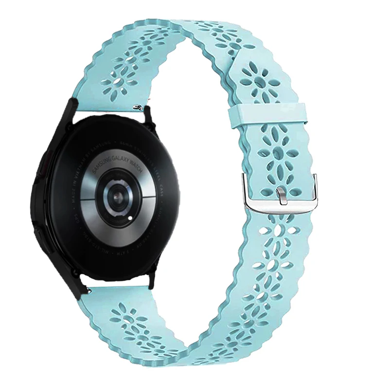 Women's Sport Lace Silicone Watch Strap - Stylish Bracelet Design, 20mm/22mm Band