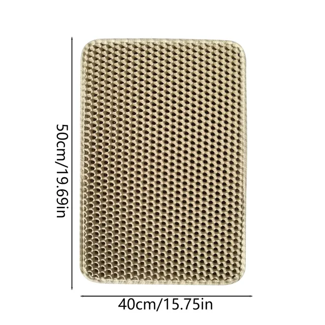 Cat Litter Mat Non Slip Big Pet Litter Box Filter Mat Double Layer Wear Resistant Waterproof Cat Litter Mat Pet Clean Supplies 2