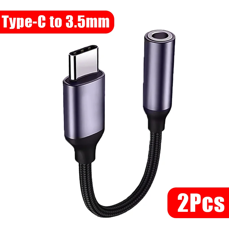 USB Type C To 3.5mm Jack Audio Cable Headphone Aux Adapter For Huaiwei