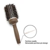 New Nano Technology Ionic Ceramic Hair Aluminum Brush Boar Bristle Hair Curly Comb Round Brushes For Hairdressing Salon 1