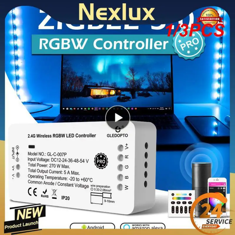 

1/3PCS Gledopto RF Digital RGB IC Strip Controller Addressable Flexible Light Control Dynamic Lighting Effect For WS2811