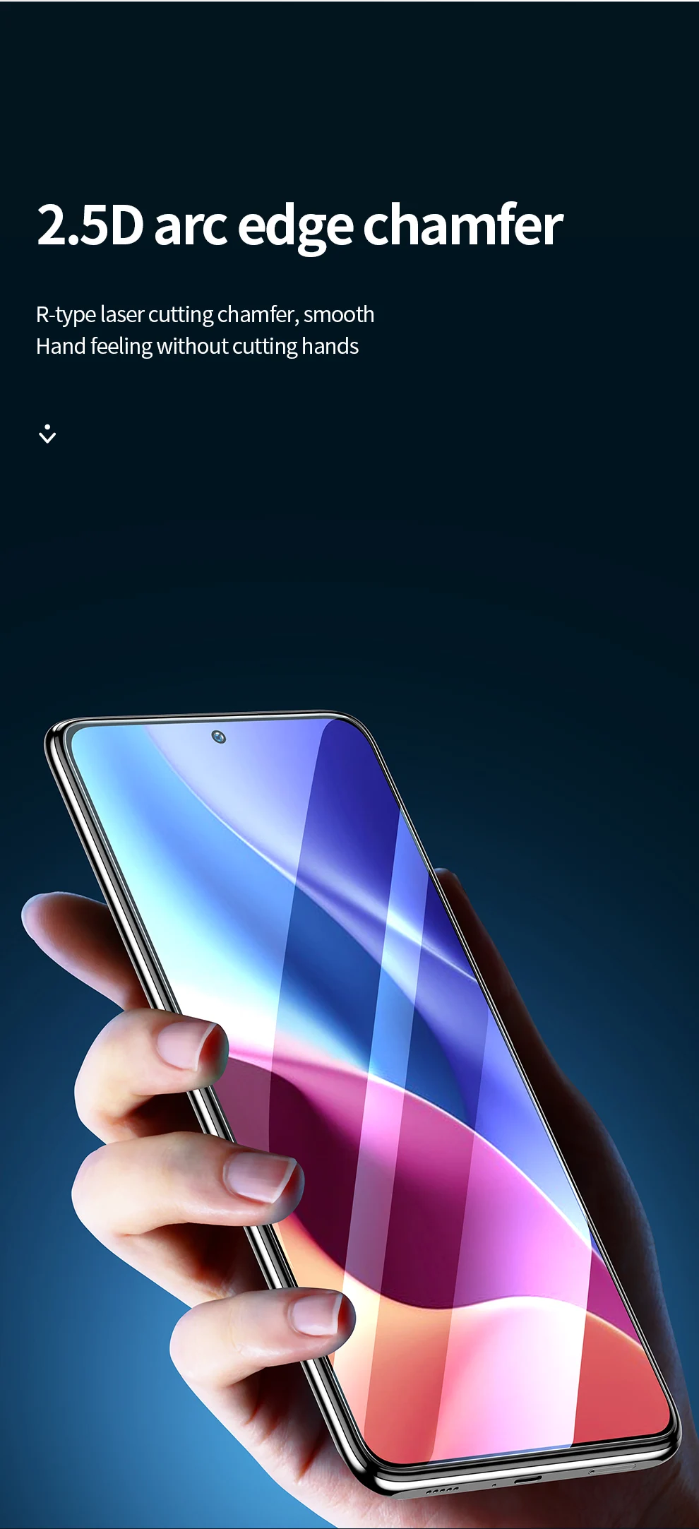 SmartDevil Displayschutzfolien für Redmi Note 9 Pro 9S, gehärtetes Glas für Redmi Note 11 11S 10 5G HD Blue Ray – Detail 10