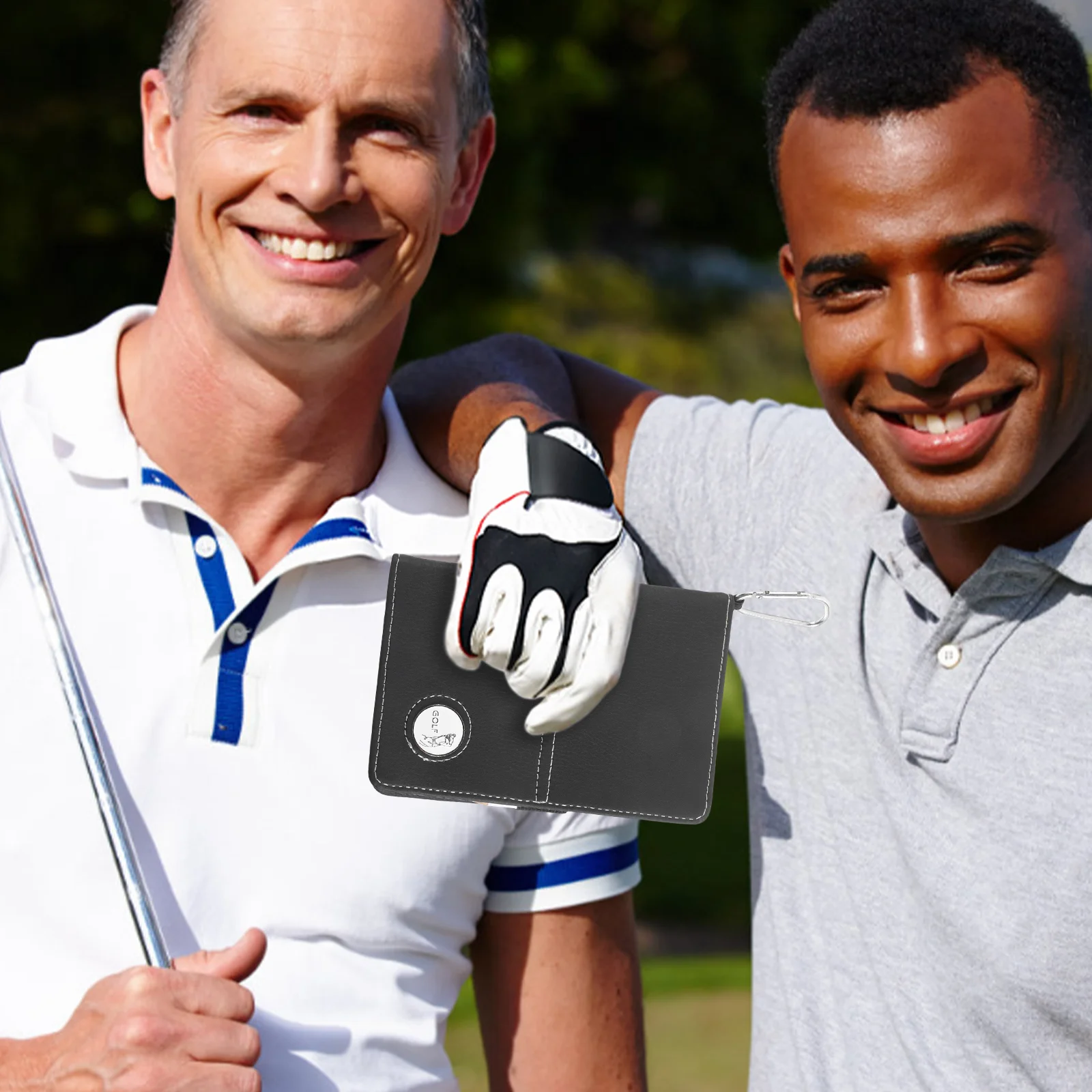 

Golf Scorebook Equipment Stylish Golfs Portable Golfing Accessory Notebook Pu Recording Tool Keeping Notepad