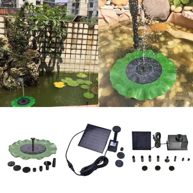 Teljesítményű Panel Tó Medence És Kerti Öntözőszivattyúkkészlet 180L/H 7V Dekoráció - Image 3