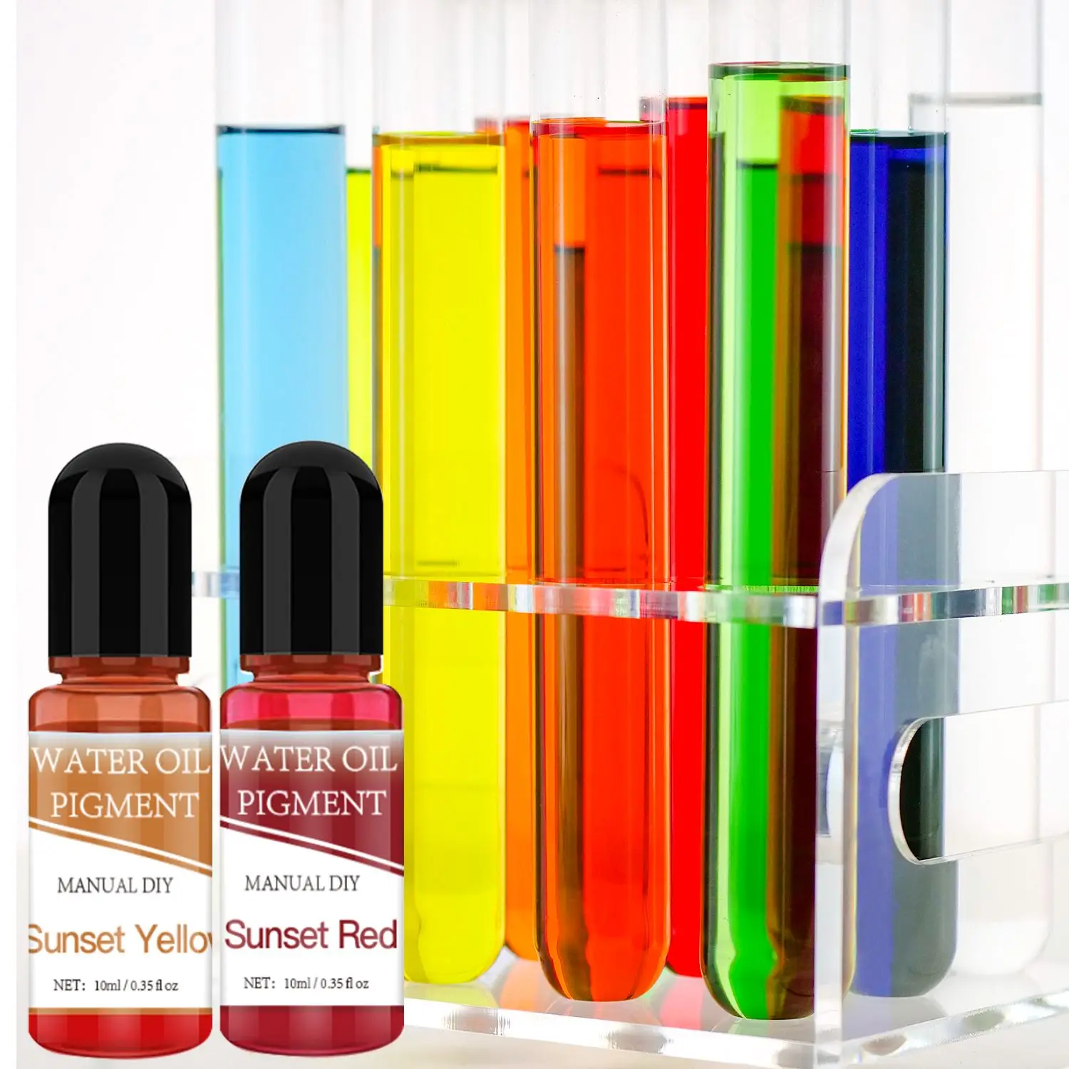 26Colors 10ml UV Epoxy Resin Pigments Water Oil Liquid Colorant Dye Ink Diffusion DIY Candle Resin Crafts Jewelry Making Tools candle dye kit diy candle dye set resin pigment powder