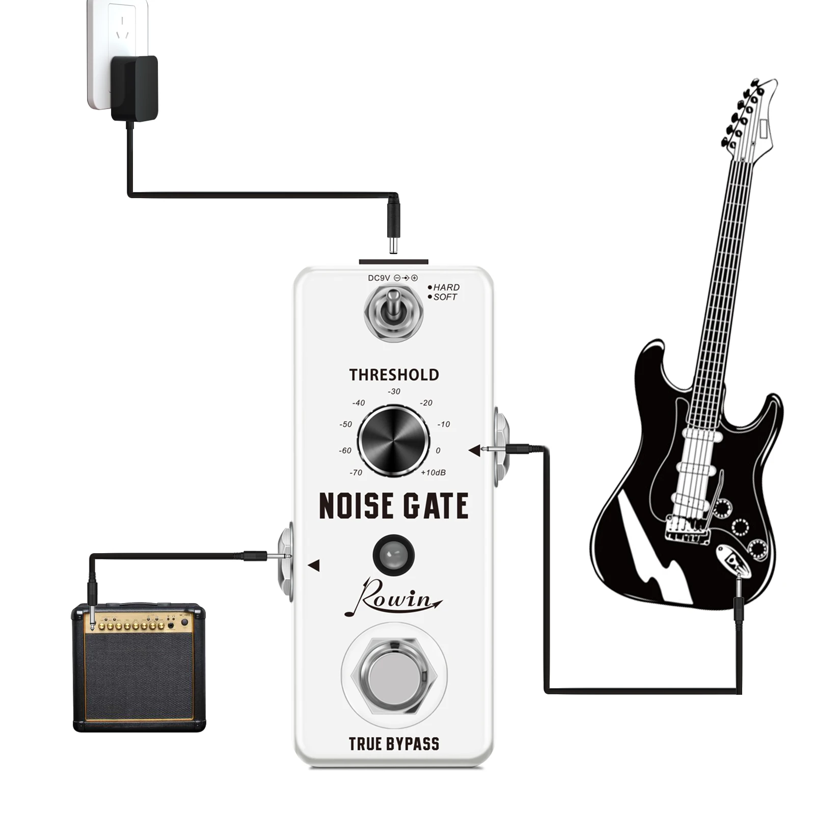GuitarNoiseGatePedalNoiseKillerPedalsNoiseSuppressionEffects