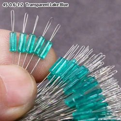 100-Pack Multicolor Silicone Bobber Stoppers (4S-0.6-1.2-Lake Blue)