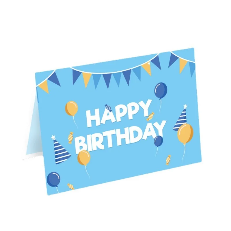 Pop up style Instagram 3D birthday cake greeting card cute creative folding blessing DIY handmade gift blessing cards greeting cards