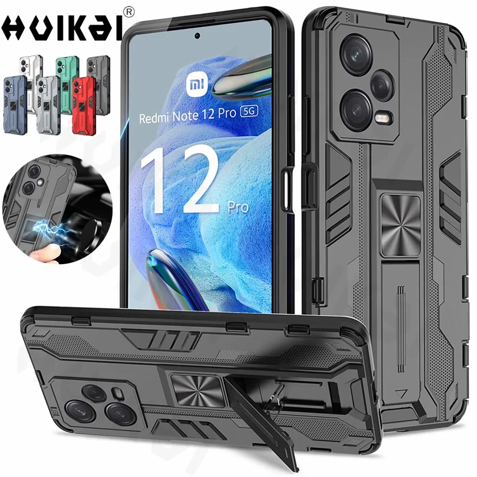 For Xiaomi Redmi Note 13 12S 12 12T Pro Shockproof Armor Case + Screen  Protector