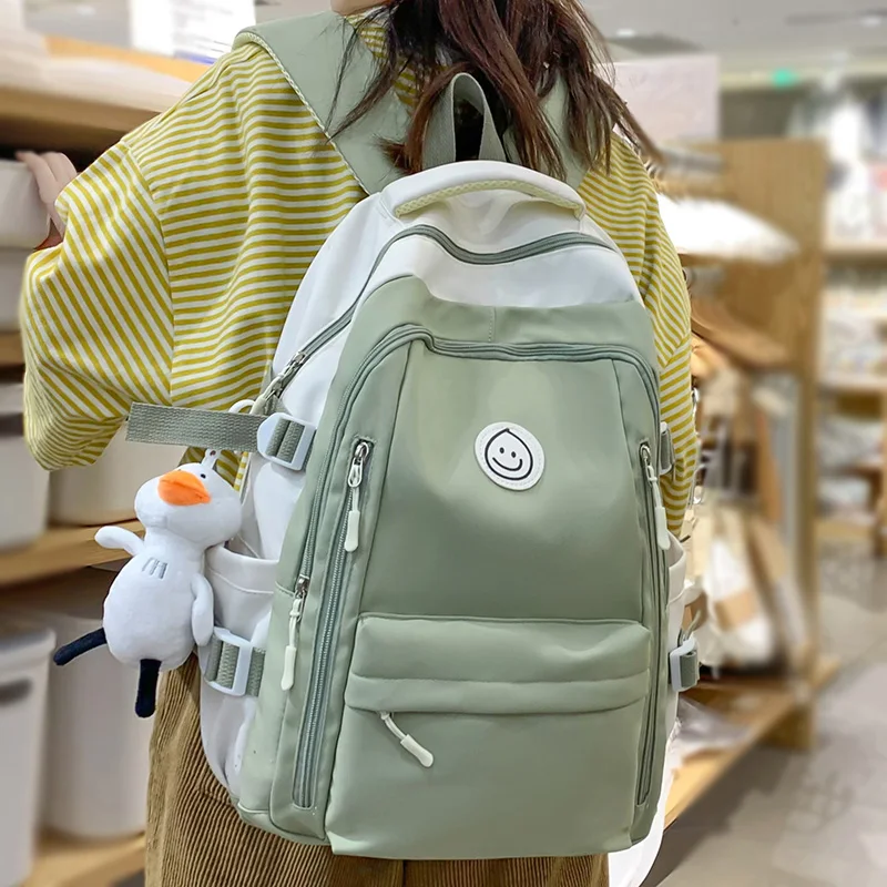 Teens Waterproof School Backpack Duck College Travel Casual Bag for Girls  Women