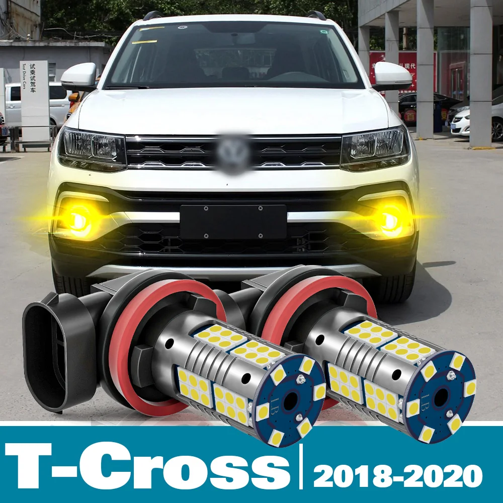 Fendinebbia A Led 2 Pezzi Per Accessori Croce T-Cross T Vw 2018 2019 2020