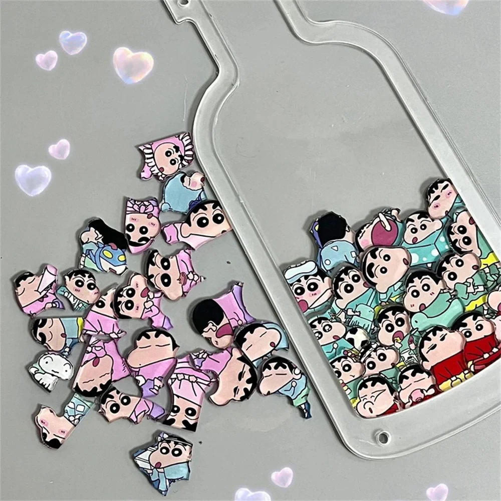 Puzzle in Acrilico Trasparente a Forma di Bottiglia di Crayon Shin-chan