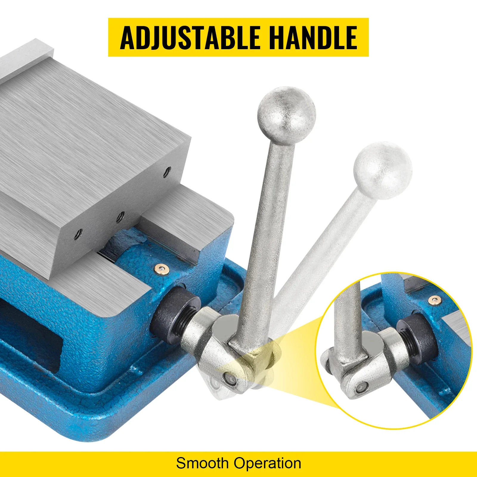 Bench Vise Mini Bench Vise 3/4/5" CNC Lock Down High Precision