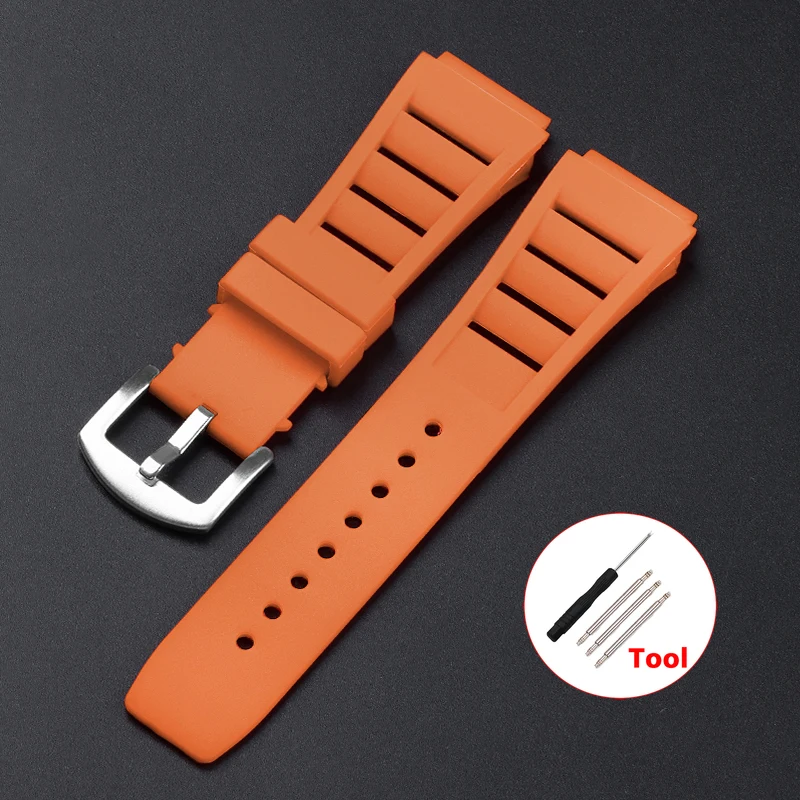 Premium Waterproof Silicone Sport Watch Strap - Soft Diving Rubber Bracelet