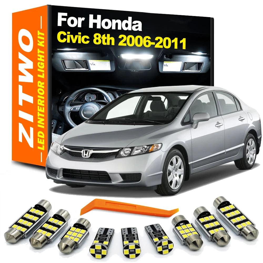 Tergicristalli Anteriori Per Honda Civic 8 (2005-2011) - Set 2 Pezzi 26'' + 23'', Gomma Naturale, Silenziosi, Tutte Le Stagioni