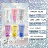 Jaysuing Glitter Sequins Gel Natural Stereo Body Highlight Sequins Party Orgy Multi-color Lasting Setting Mild Non-irritating 2