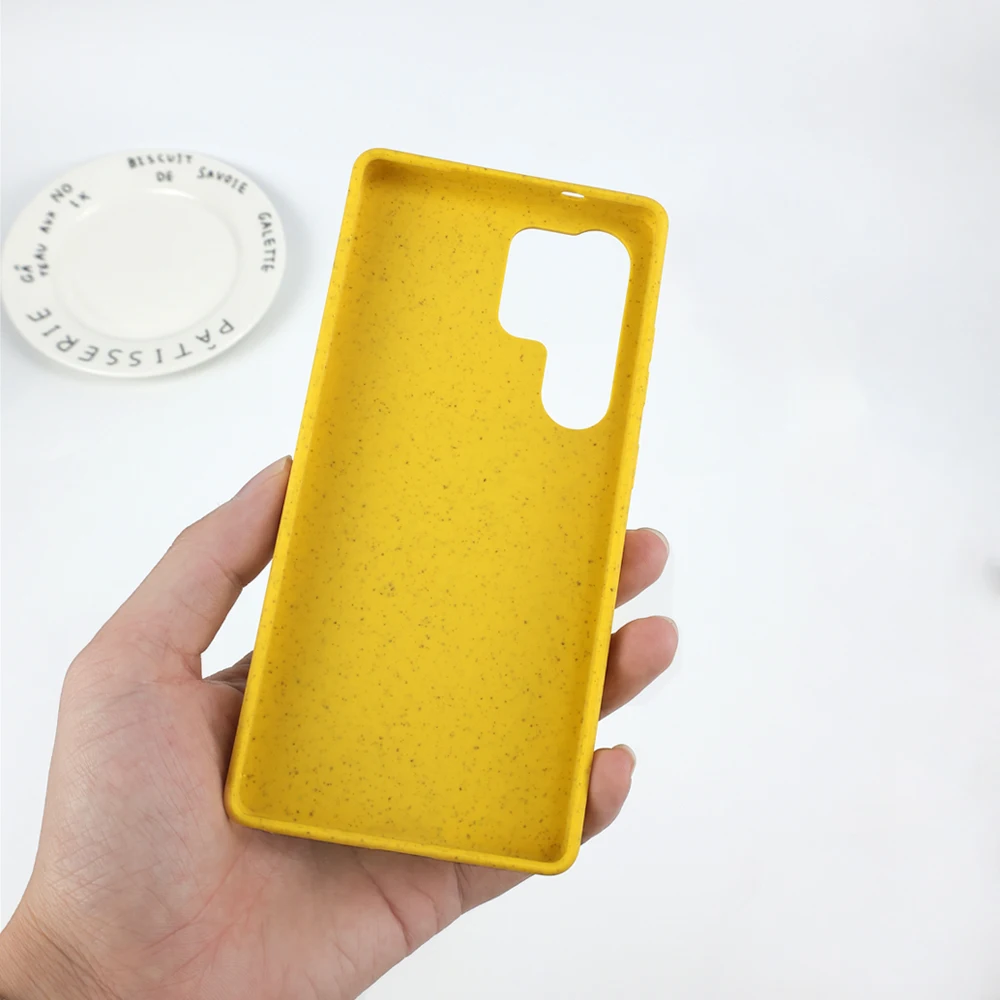 Eco-Friendly Wheat Straw Silicone Phone Case Cover - Soft and Durable Protection