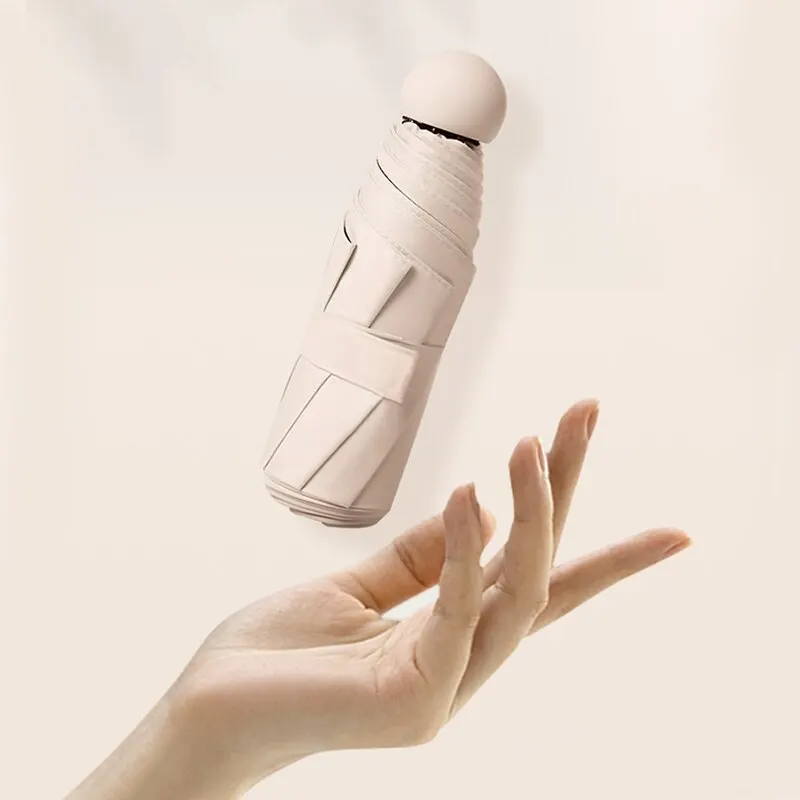 Capsule Umbrella Sunny and Rainy Dualuse Rainproof Wind-resistant Sun Protection Outdoor Traveling Portable Mini Umbrella 5