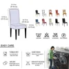 Elastic Waterproof Chair Cover Plain Spandex Dining Room Seat Covers Chair Protector for Restaurant Kitchen Banquet Seat Case 3