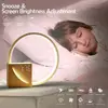 LED Night Light With Alarm Clock White Noise Natural Sound Timing Sleeping Light 3 Level Dimmable Touch Table Lamp For Bedroom 4