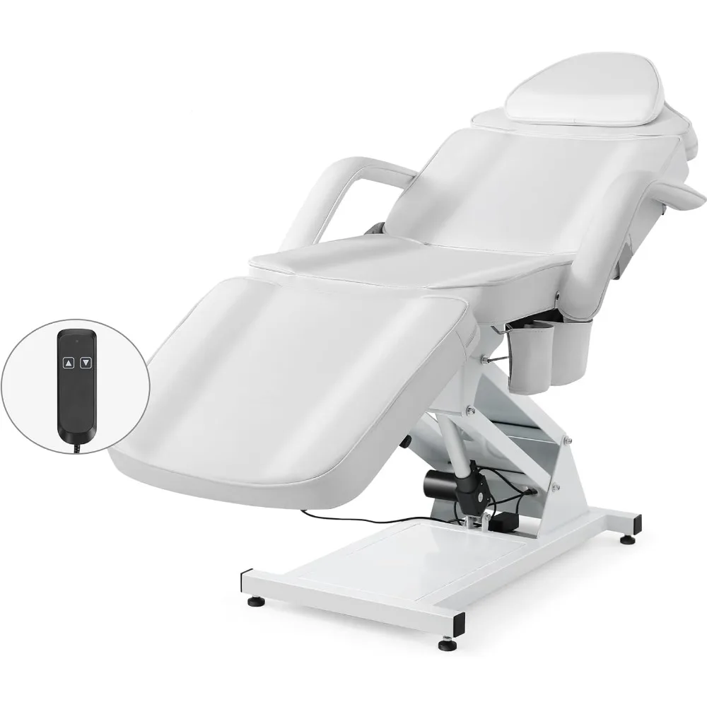 Description Picture 2 of itemFacial Bed Massage Table Electric Height Adjustable Massage Massage Lash Bed for Eyelash Extensions Salon Chair (White)