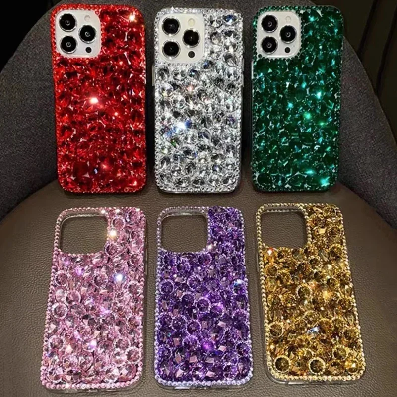 

Jewelled Bling Rhinestone Phone Cover for Samsung Galaxy S24 S20 Plus S21 FE S22 23Ultra Note20 10 Handmade and Full of Shine