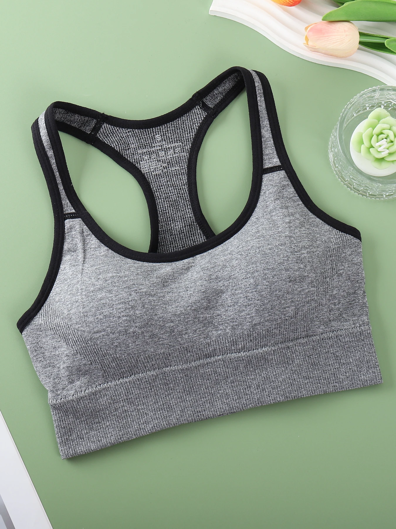 1 Pack - Beautiful Back Women's Sports Bra - Vest Style + I-Shaped Back - Fit Body Curves - No Steel Ring Design, Reduce Chest Compression - Five Colors - Different Style Preferences - Reduce Shaking, Adapted to Running, Yoga and Other Sports Scenes