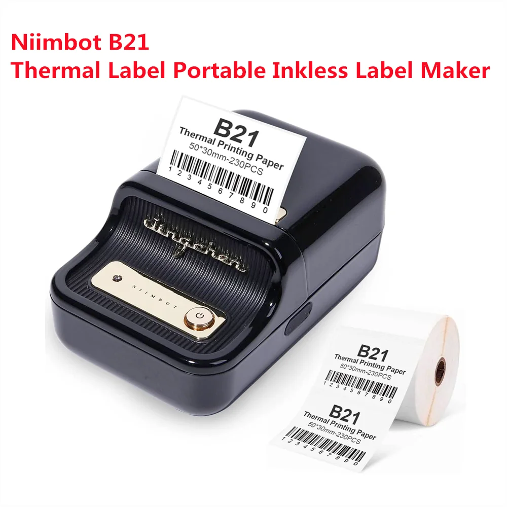 Niimbot - NIIMBOT B21 smart thermal label printer. Product