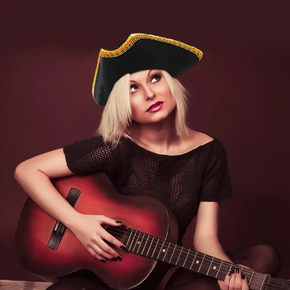 Pirate Captain Hat For Women Man Unisex Cosplay Pirate Hat Unique Halloween Party For Historical Reenactments pirate hat