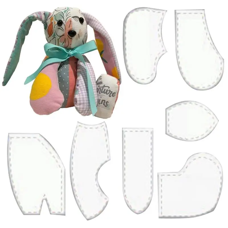 Bunny Sewing Patterns Plush Bunnies Easter Sewing Dolls Toy Decor Stuffed Easter Bunnies Bunny Rabbit Decorations for
