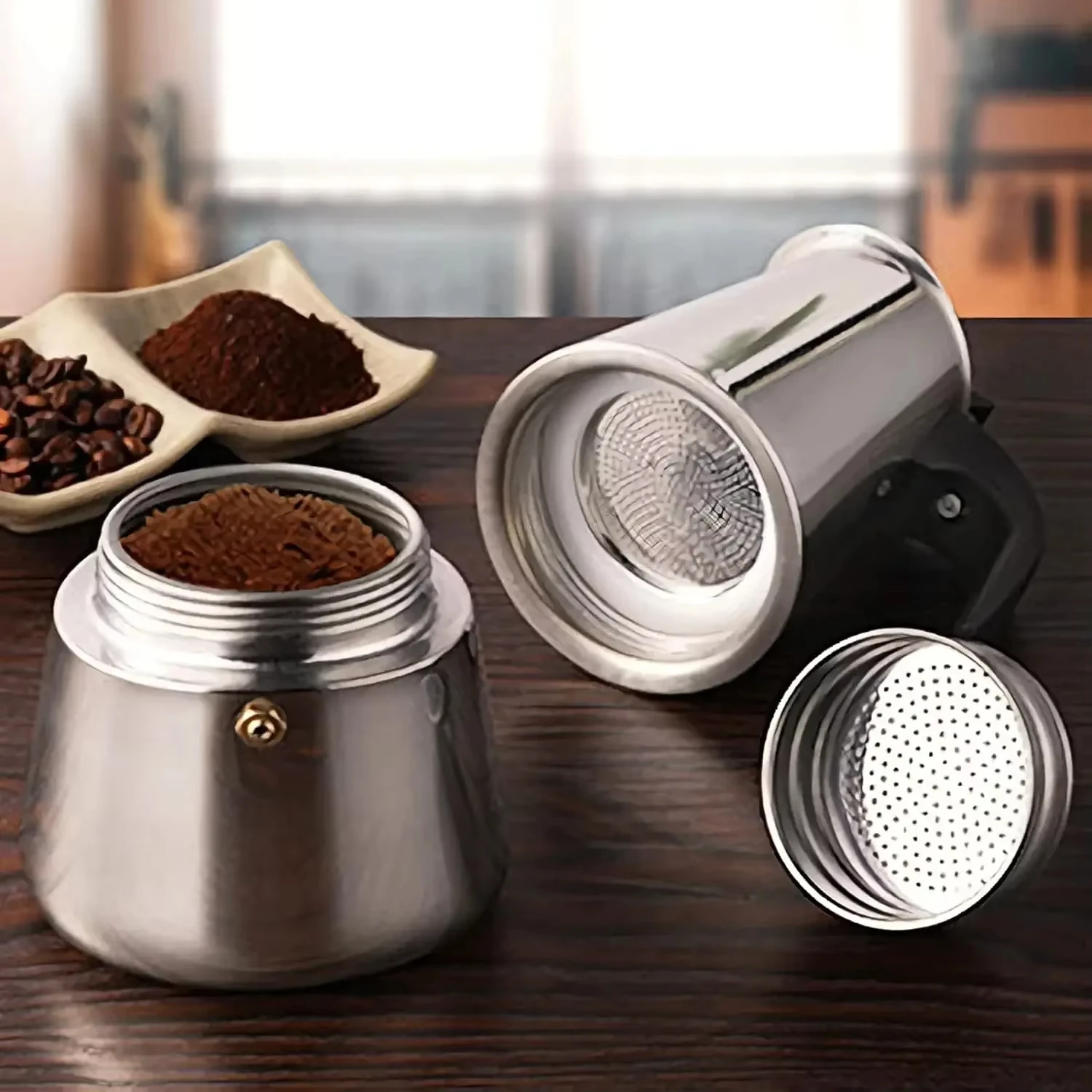 New 4/6/9 Cups Moka Pot Caffe Machine Espresso Cups Coffee Makers Latte Percolator Stove Top Moka Coffee Maker
