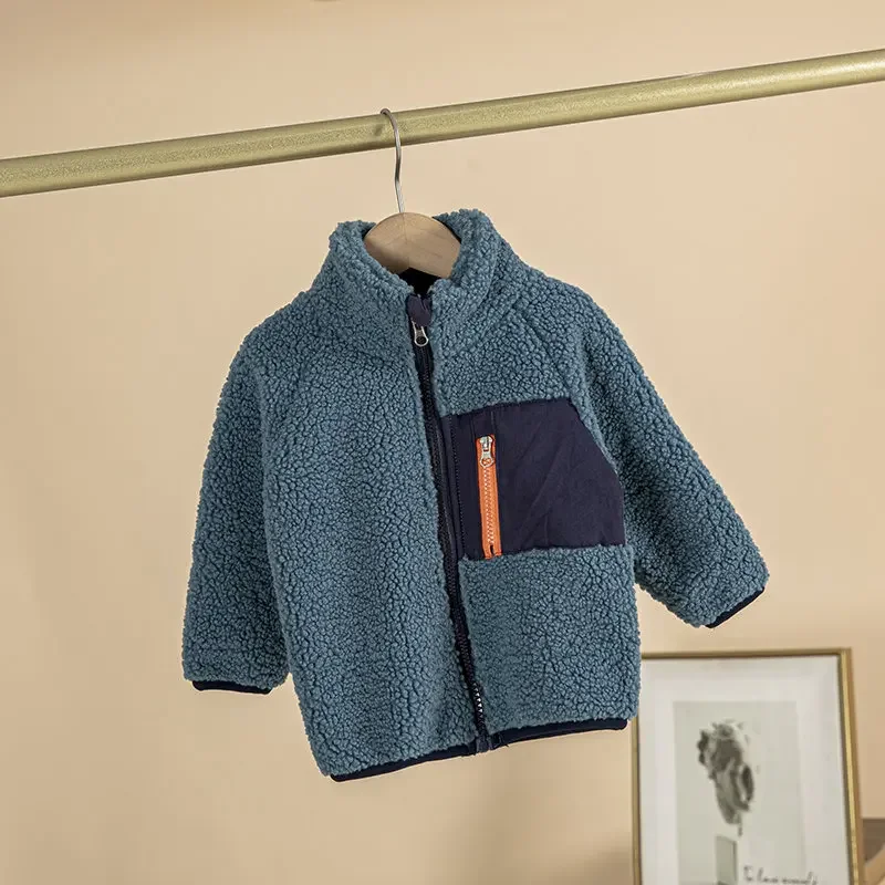 

Детская зимняя теплая верхняя одежда, Детские утепленные флисовые куртки с мультяшным рисунком, хлопковая одежда для маленьких мальчиков, толстовки для малышей, пальто