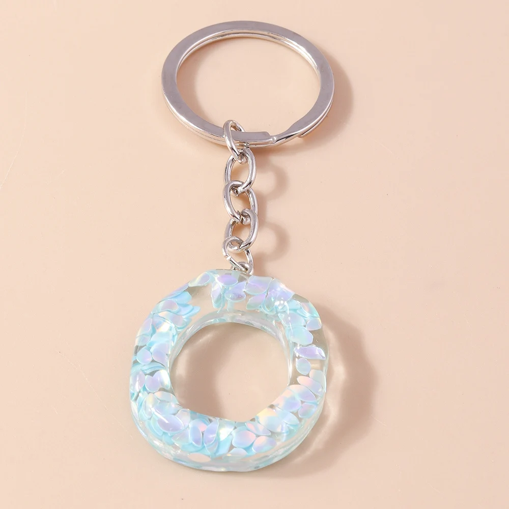 Modischer Bunter 26-Buchstaben-Alphabet-Schlüsselanhänger für Autoschlüssel Souvenir-Geschenke für Frauen Männer Handtaschenanhänger Schlüsselringe DIY-Accessoires – Detail 18