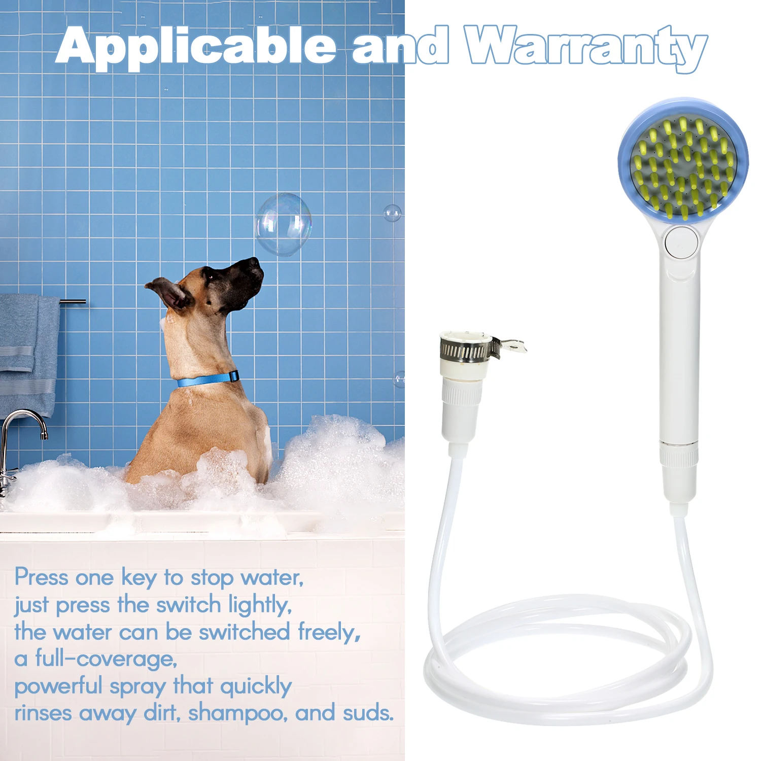Bathing Tool Pet Shower Sprayer Tool Pet Dogs Shower Head Dog