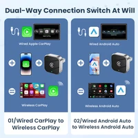 PLAYAIBOX Wireless 2IN1 CarPlay Android Auto Wireless Supermini Box Adapter Plug And Play Dongle Bluetooth WiFi Fast Connect - Image 4