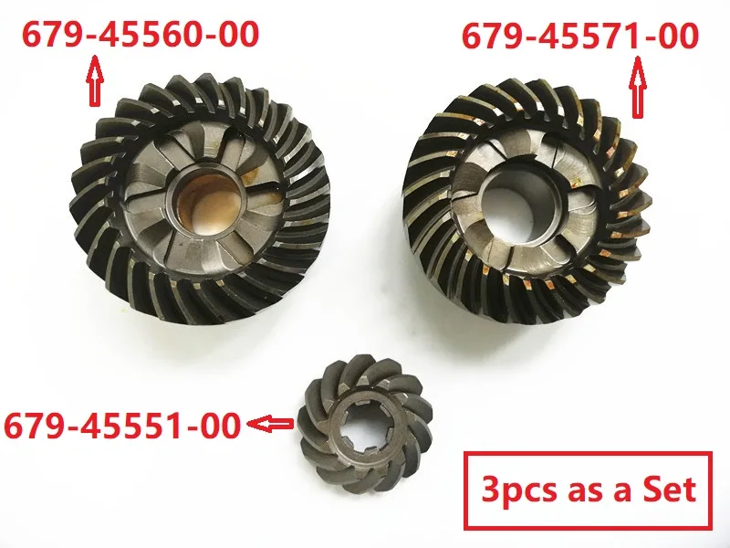 Boat 679 gear Set for Yamaha Outboard C40 40HP CV40EL PINION Gear FORWARD Gear REVERSE Gear