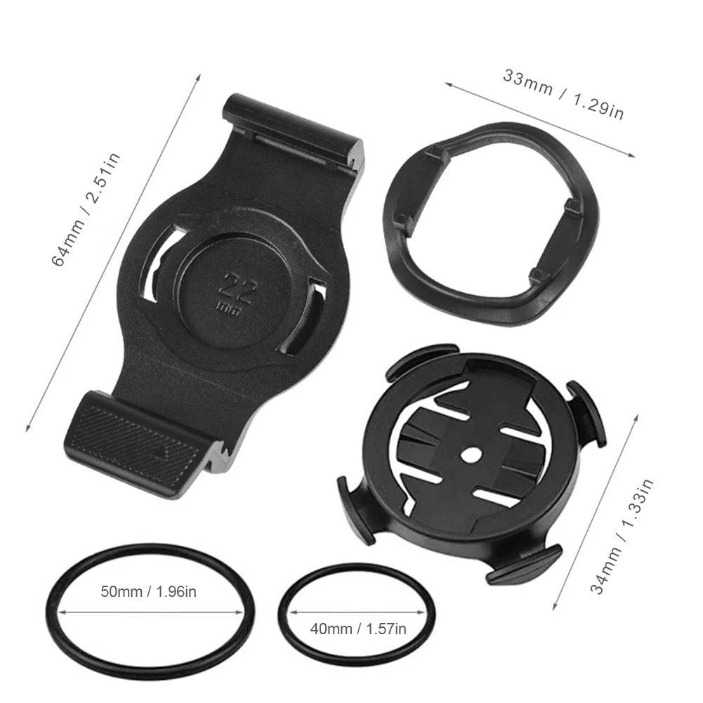 Enhanced Stopwatch Base Holder for Quick Release Speedometer Mounts (20/22/26mm)